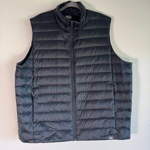REI Co-op black down puffer vest size XXL